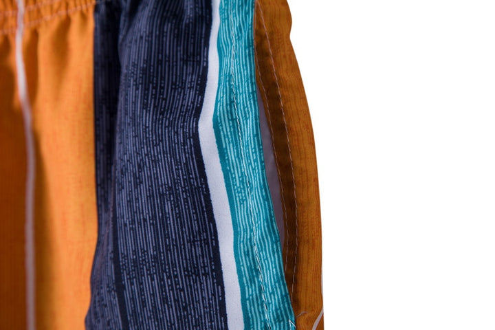 Herren Bunte Strandshorts mit elastischem Bund und Schnürung Aliams