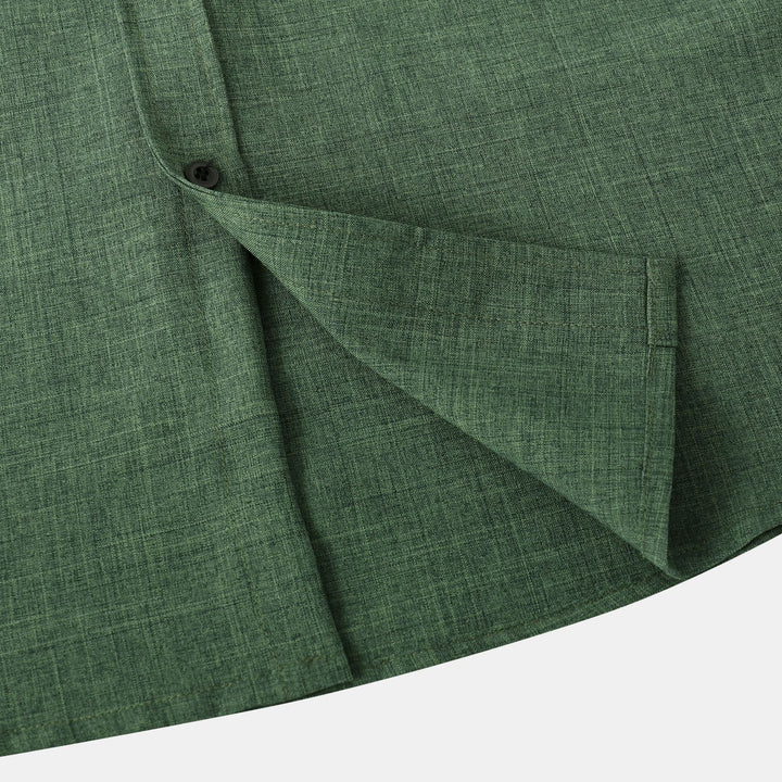 Herren Kurzarmhemd aus atmungsaktivem Gewebe mit stilvollem Kragen Aliams