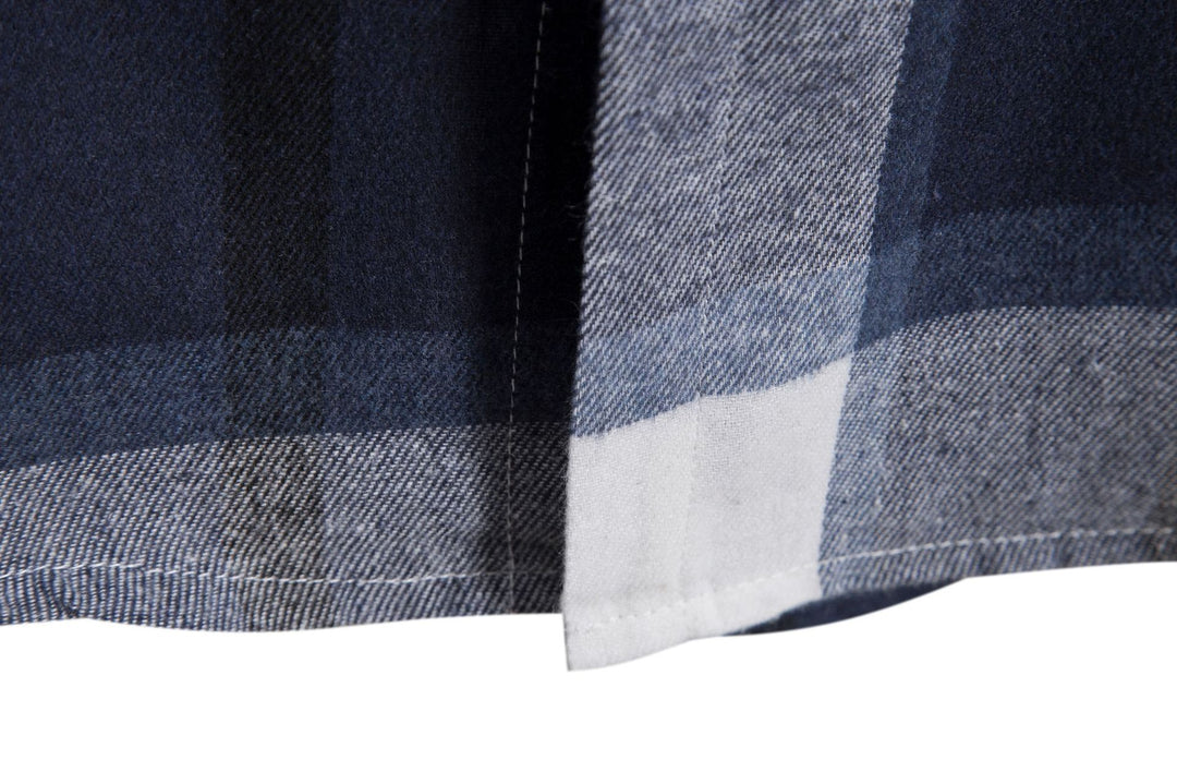 Herren Karo-Hemd mit Kapuze und praktischem Schnitt Aliams