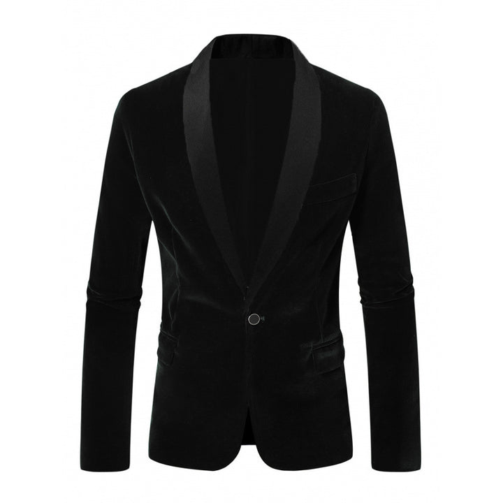 Herren Samt Blazer mit elegantem Revers Aliams