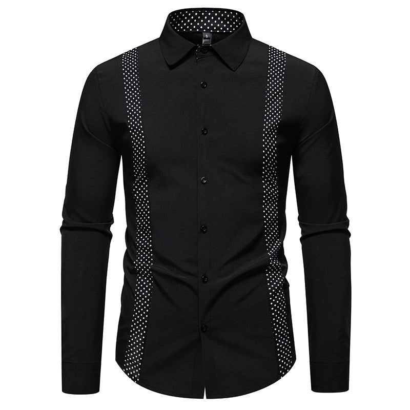 Herren Businesshemd mit Schulterträgern und modernem Design Aliams