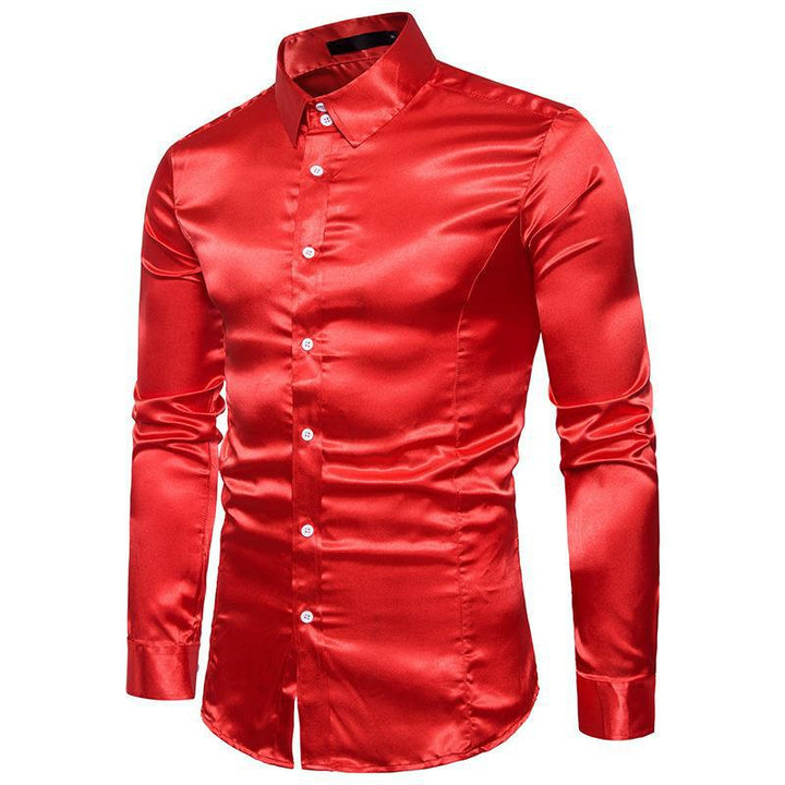 Herren elegantes Businesshemd aus hochwertigem Satin mit perfekter Passform Aliams