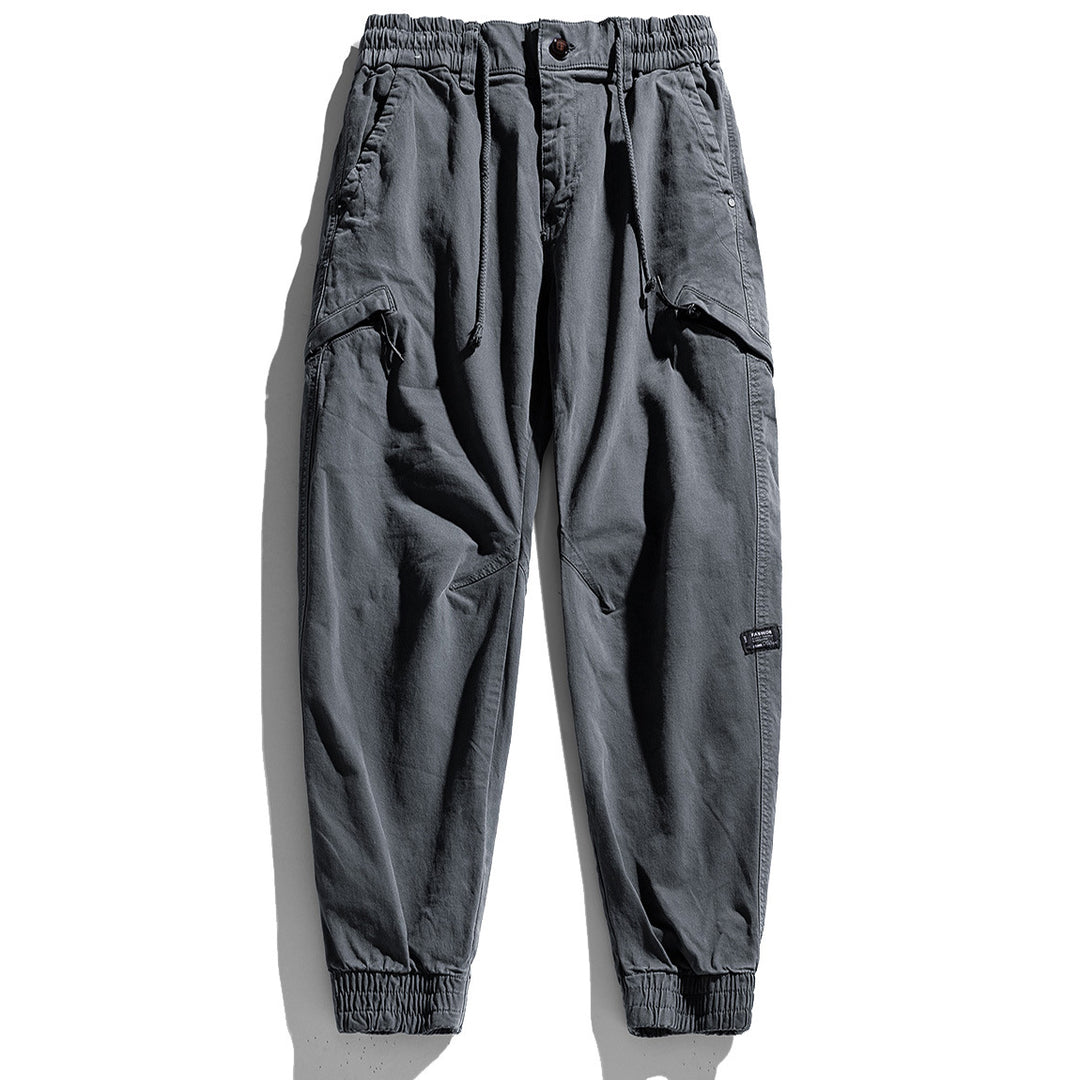 Herren Cargo-Hose mit elastischem Bund und praktischen Mehrzwecktaschen Aliams