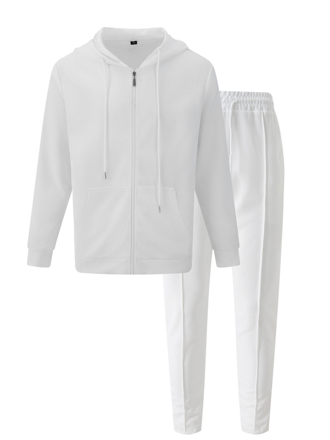 Herren sportliches Hoodie-Set aus atmungsaktivem Strukturmaterial mit elastischem Bund Aliams