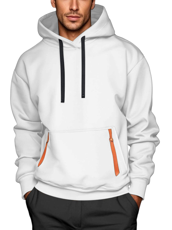 Herren Hoodie mit praktischen Reißverschlusstaschen Aliams