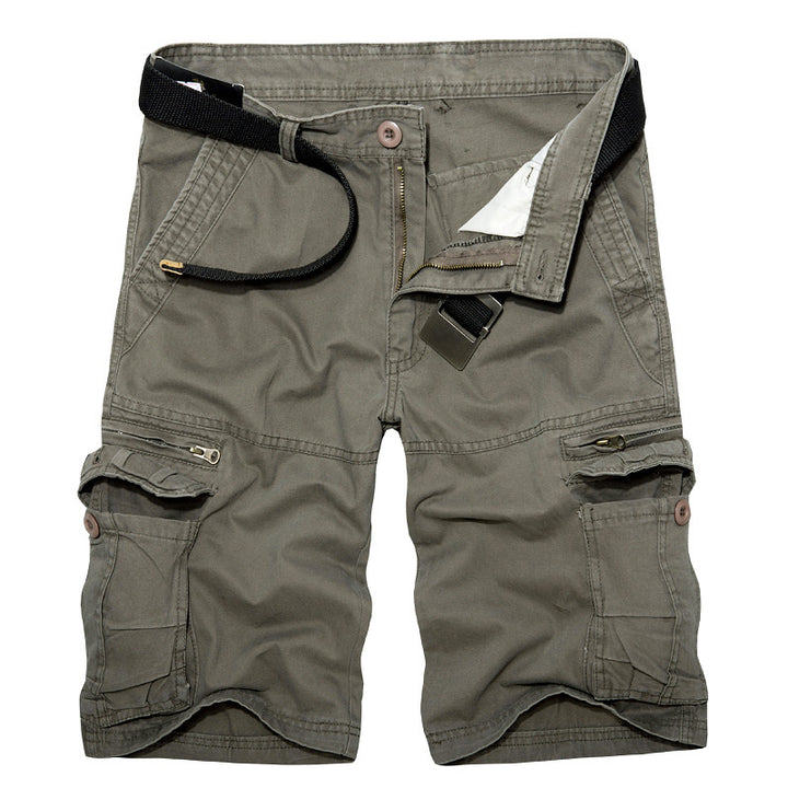 Herren Cargo-Shorts mit multifunktionalen Taschen und verstellbarem Gürtel Aliams