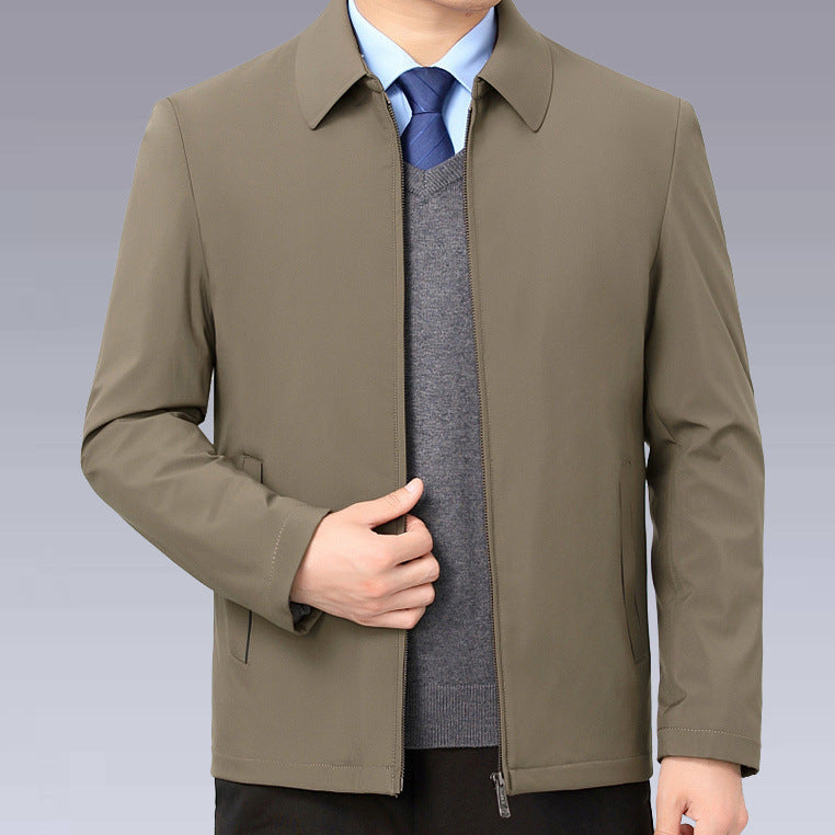 Herren temperaturregulierende Übergangsjacke mit praktischem Stehkragen Aliams