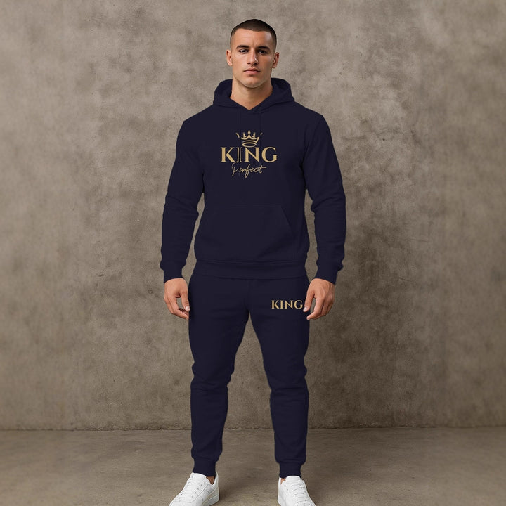 Herren Premium Kapuzenpullover und Jogginghose Set Aliams