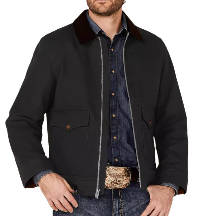 Herren rustikale Utility-Jacke mit praktischen Taschen Aliams