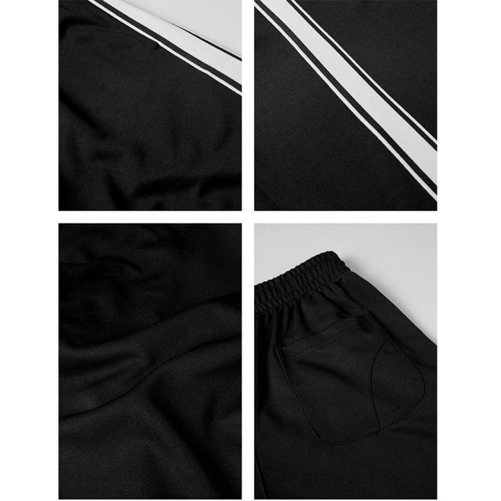 Herren sportliche Trainingshose mit seitlichen Streifen Aliams