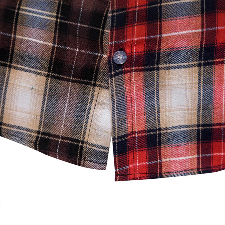 Herren Hemd mit integrierter Kapuze im trendigen Karodesign Aliams