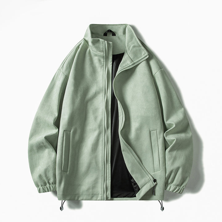 Herren Fleecejacke mit elastischen Bündchen und praktischen Taschen Aliams