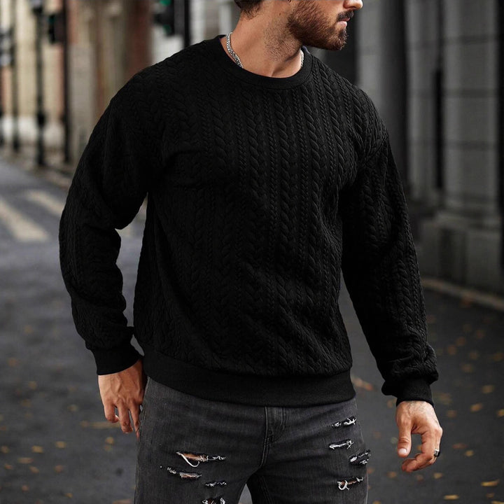 Herren Strickpullover mit strukturiertem Muster Aliams