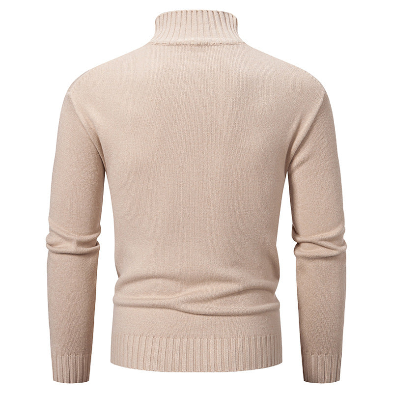 Herren Rollkragenpullover aus grobem Strick Aliams