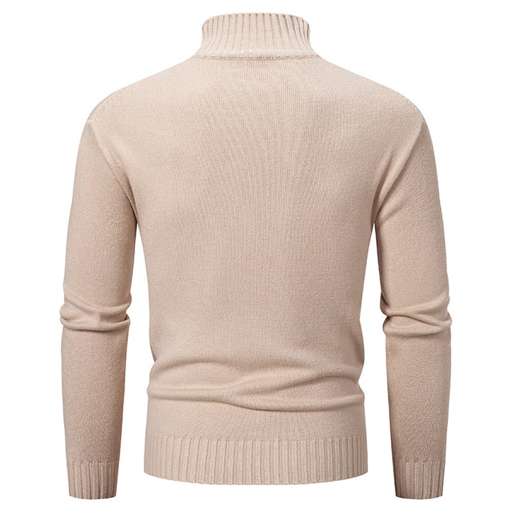 Herren Rollkragenpullover aus grobem Strick Aliams