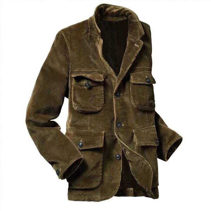 Herren Cordjacke mit praktischen aufgesetzten Taschen und modernem Schnitt Aliams