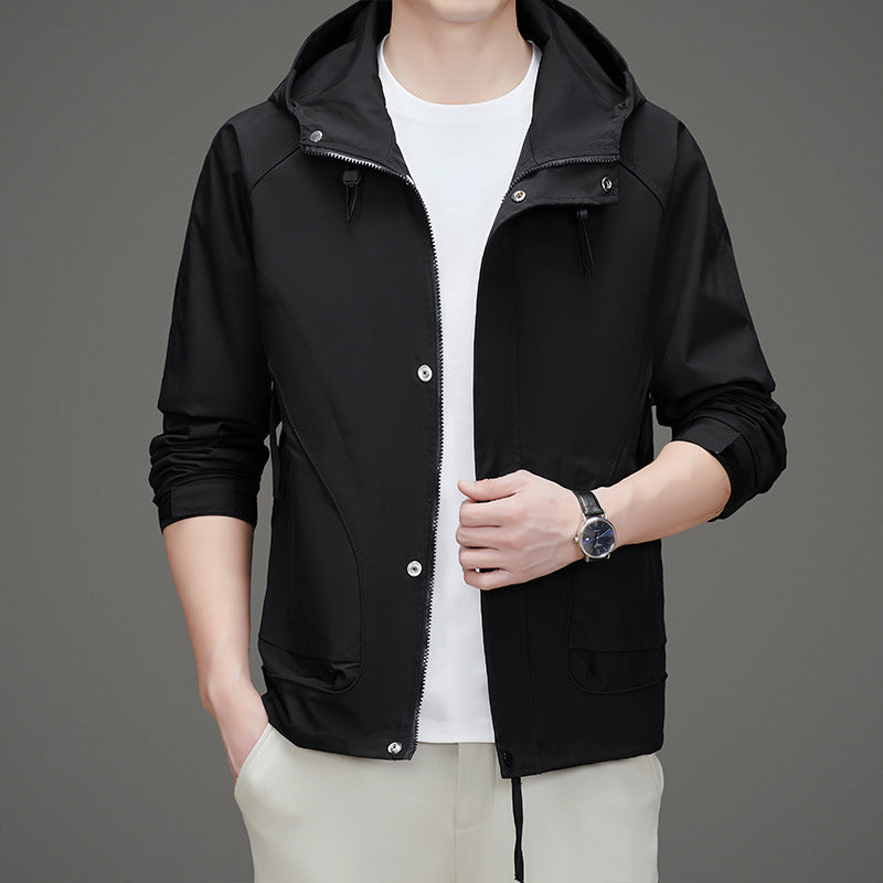 Herren Sportliche Übergangsjacke mit praktischem Kapuzendesign Aliams