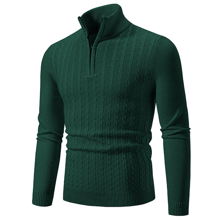 Herren Strickpullover mit Stehkragen Aliams