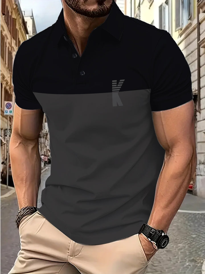 Herren Poloshirt mit sportlichem Design und atmungsaktivem Material Aliams