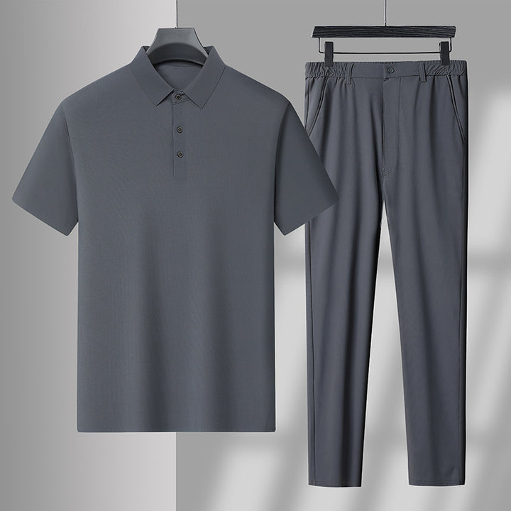 Herren Poloshirt und bequeme Jogginghose Set Aliams