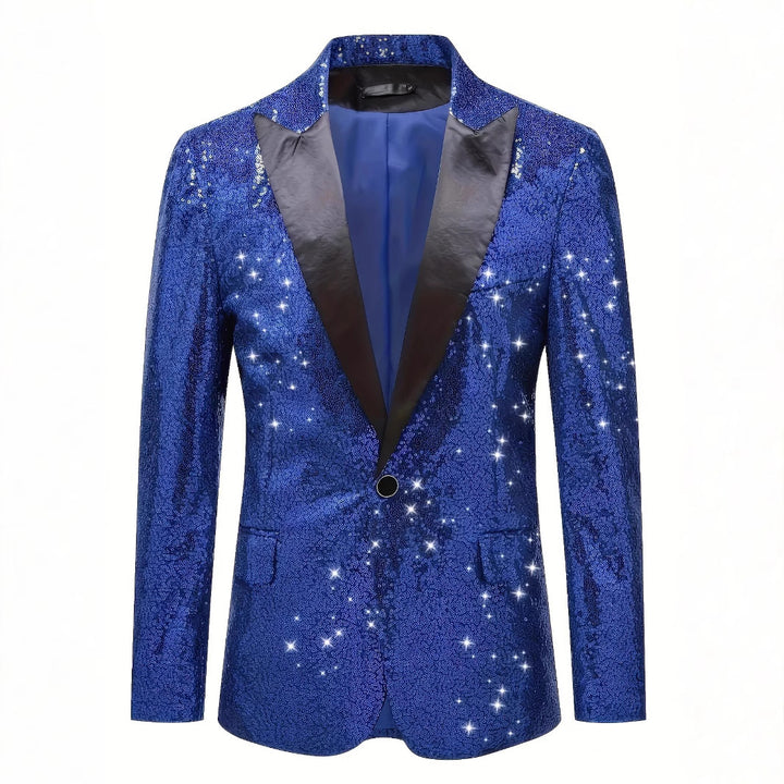 Herren Glitzernder Paillettenblazer mit elegantem Schnitt Aliams