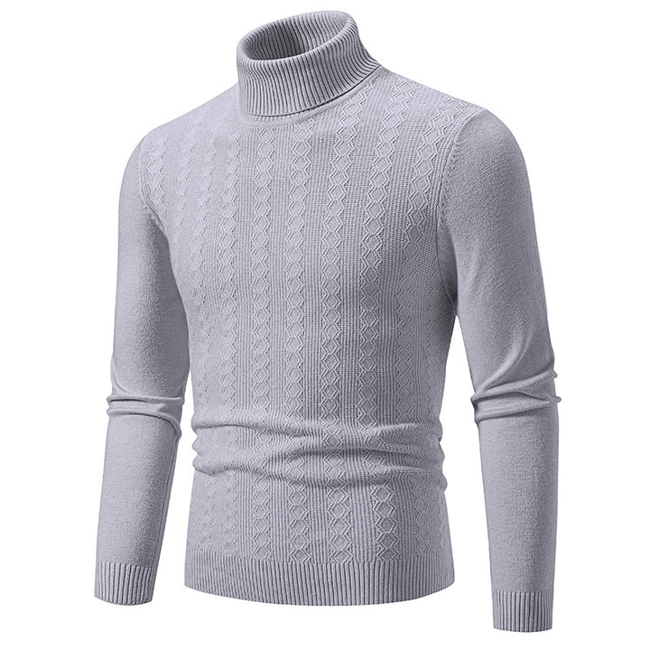 Herren Komfortabler Rollkragenpullover mit strukturiertem Design und hochwertiger Baumwolle Aliams