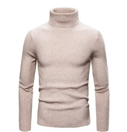 Herren eleganter Rollkragenpullover aus ribbed Strick Aliams