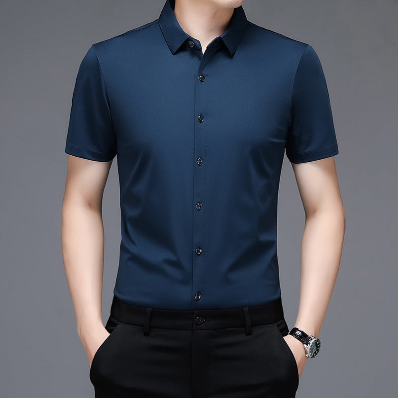 Herren Premium Kurzarmhemd mit atmungsaktiver Mikrostruktur Aliams