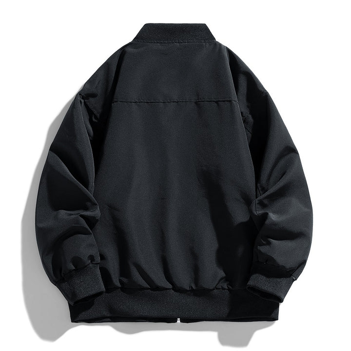 Herren urbane Bomberjacke mit kreativem Design und funktionalen Taschen Aliams