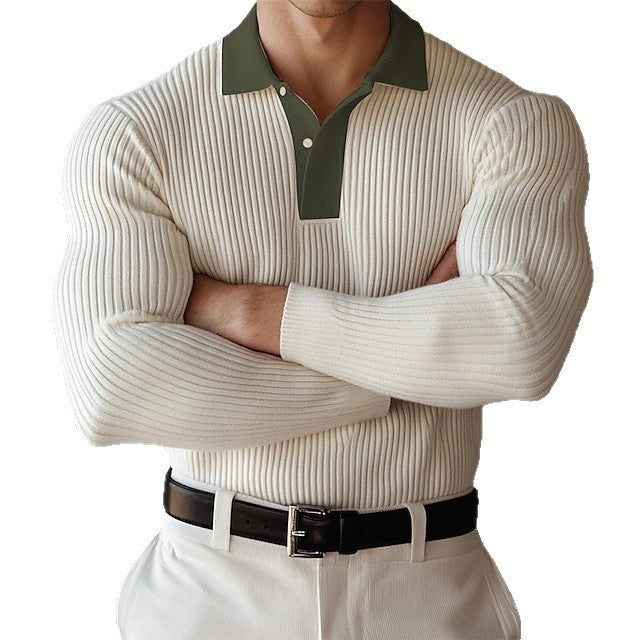 Herren Poloshirt mit strukturiertem Stoff und sportlichem Kragen Aliams