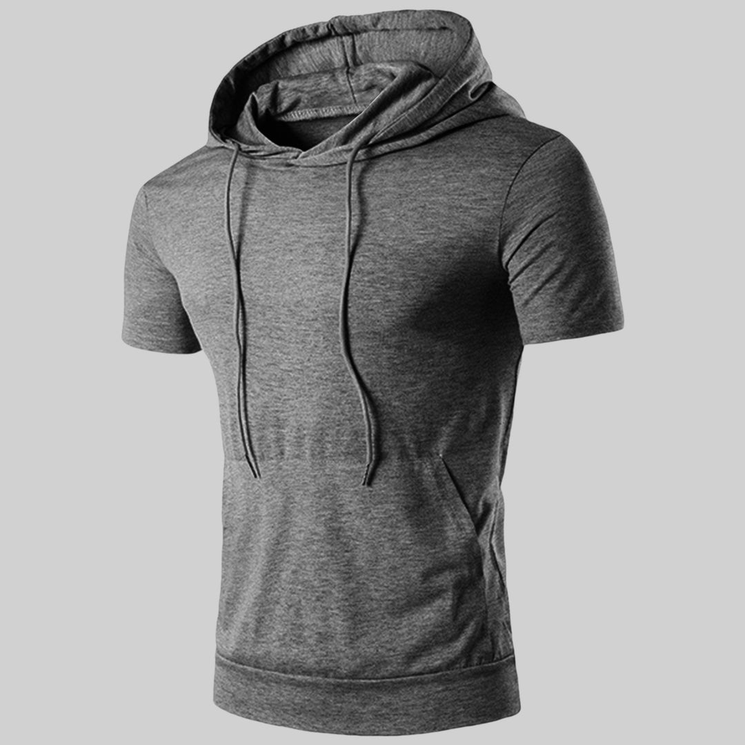 Herren Kurzarm Kapuzenoberteil Aliams