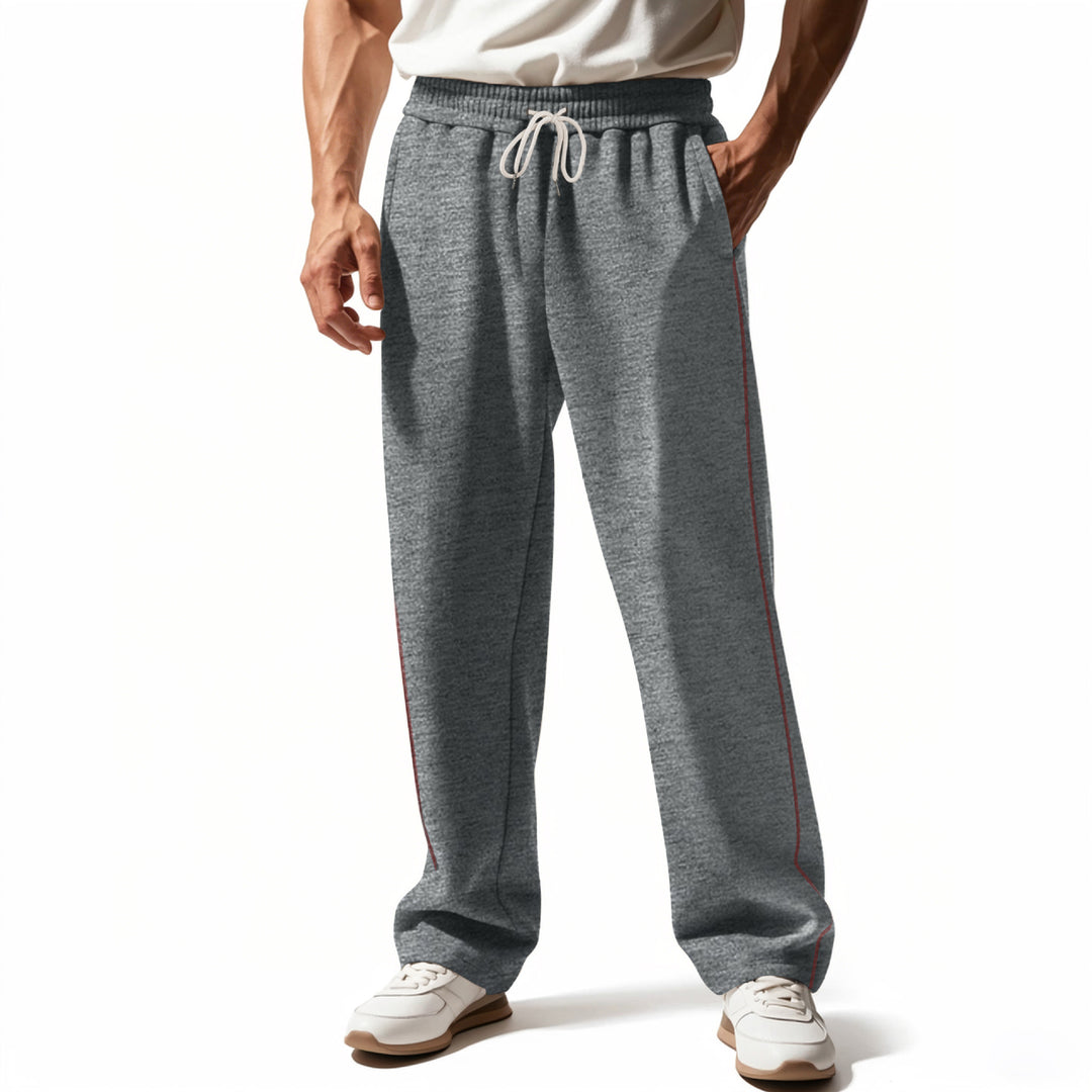 Herren bequeme Sweatpants mit kontrastierenden Nähten und praktischen Seitentaschen Aliams