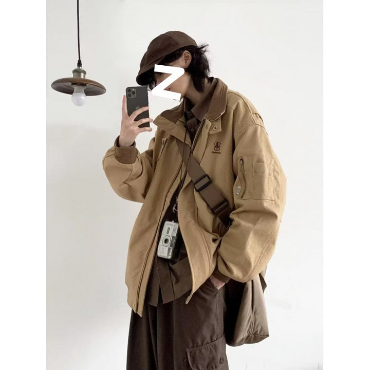 Unisex modische Utility-Jacke mit praktischen Taschen Aliams