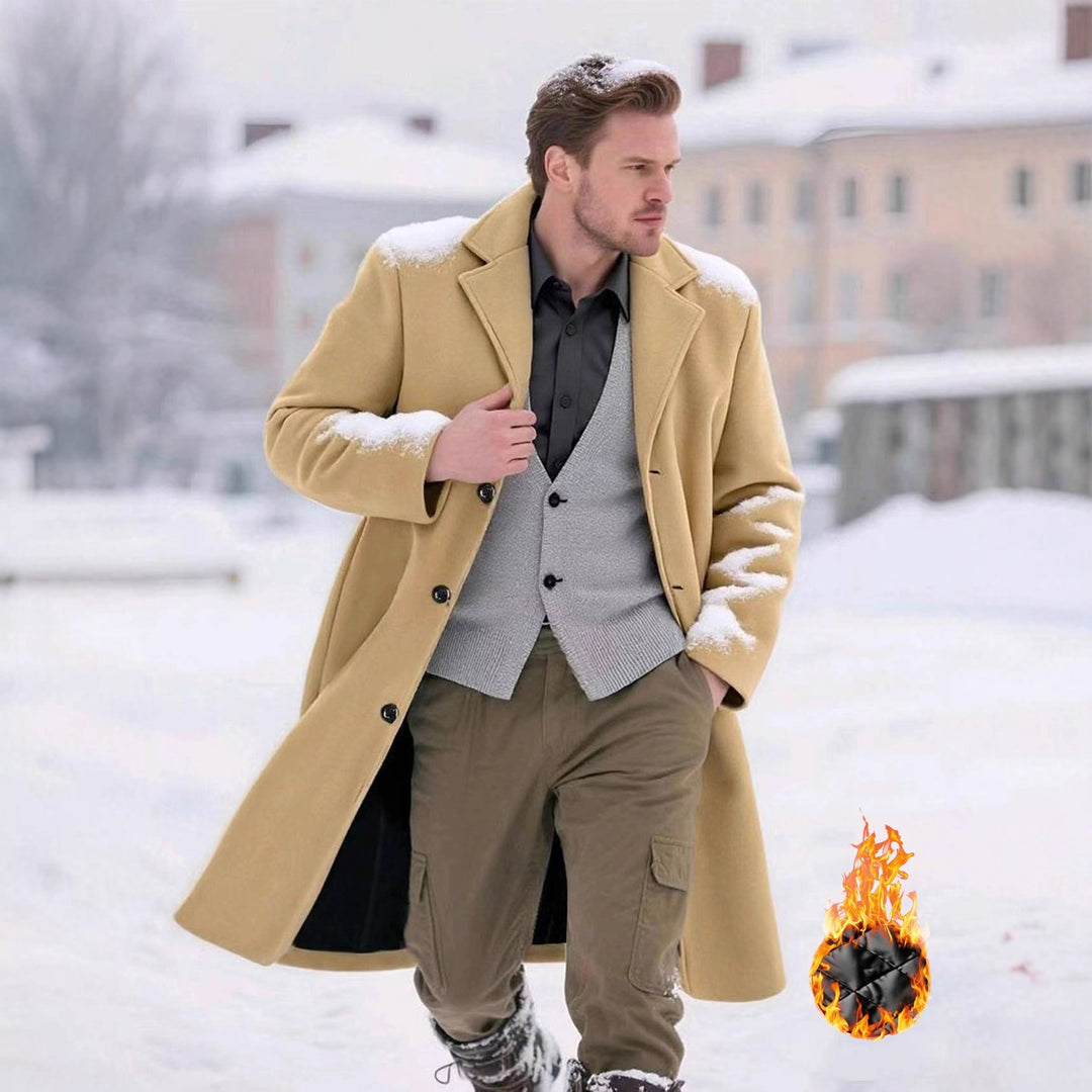 Herren klassischer Wollmantel Aliams