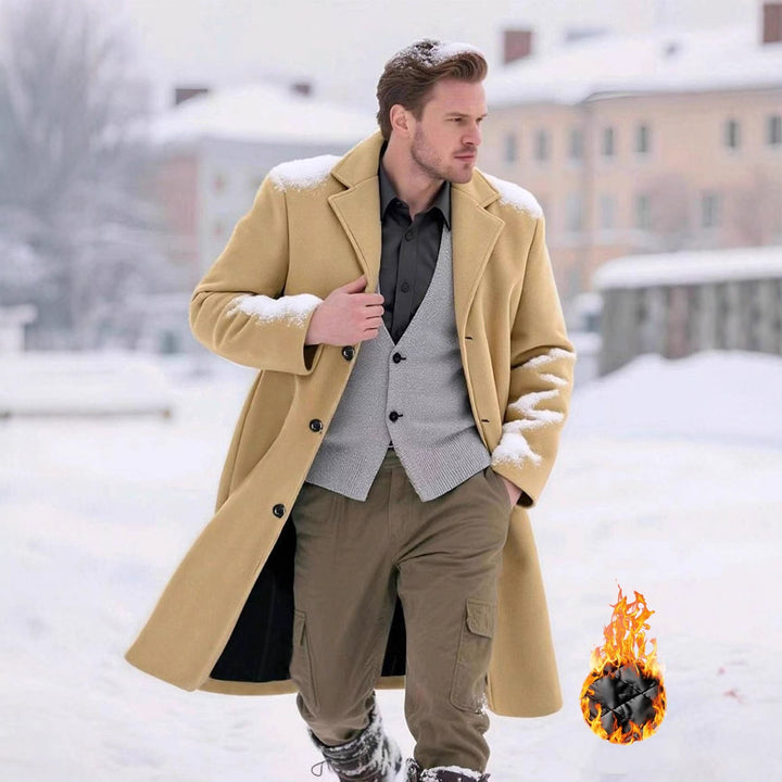 Herren klassischer Wollmantel Aliams