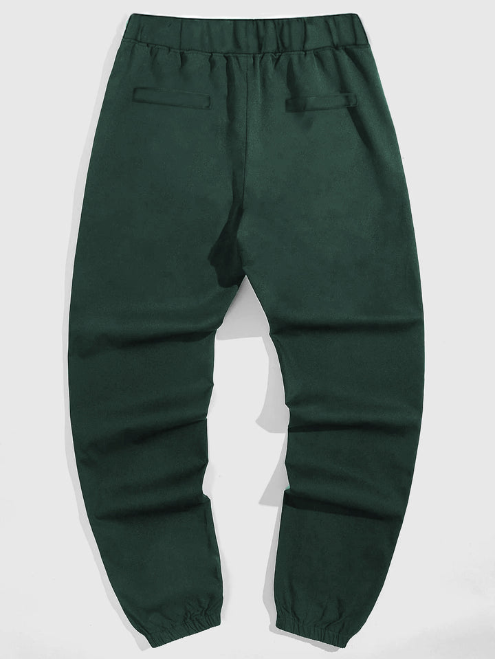 Herren Freizeit Jogginghose mit kontrastierenden Reißverschlusstaschen und elastischem Bund Aliams