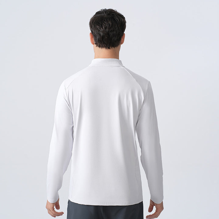 Herren Funktionsoberteil mit halbem Reißverschluss und atmungsaktivem Gewebe Aliams