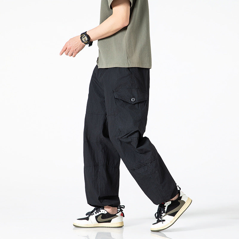 Herren bequeme Cargo-Hose mit praktischen Taschen Aliams
