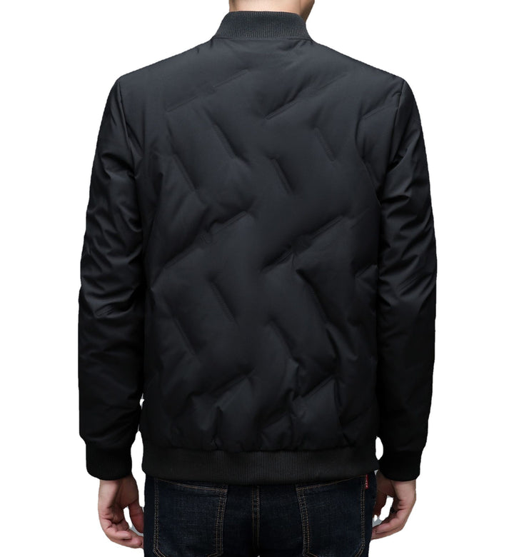 Herren Stepp-Bomberjacke mit hohem Kragen und reflektierenden Details Aliams