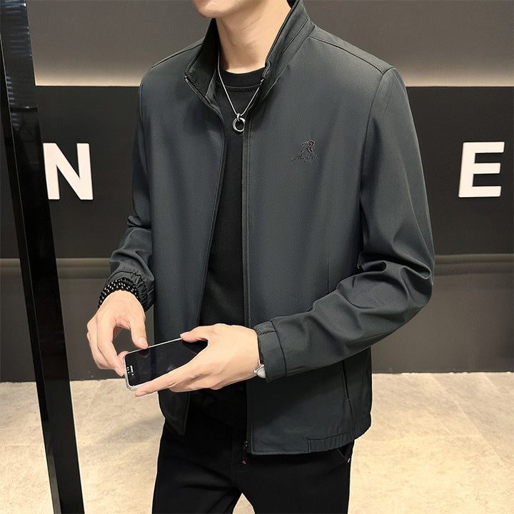 Herren sportliche Übergangsjacke mit hohem Kragen Aliams