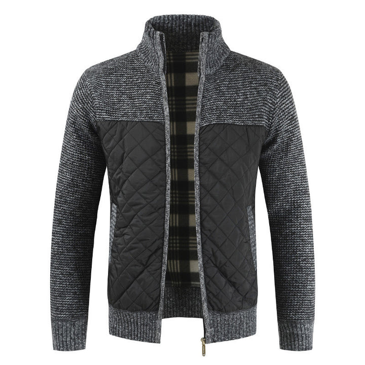 Herren modische Hybridjacke mit strukturiertem Obermaterial Aliams