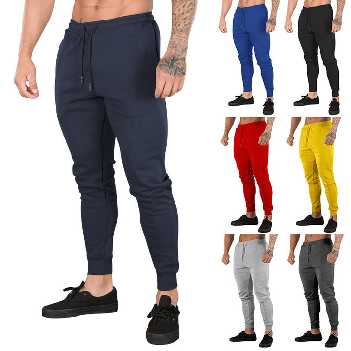 Herren Sportliche Jogginghose mit schmalem Schnitt und verstellbarem Kordelzug Aliams
