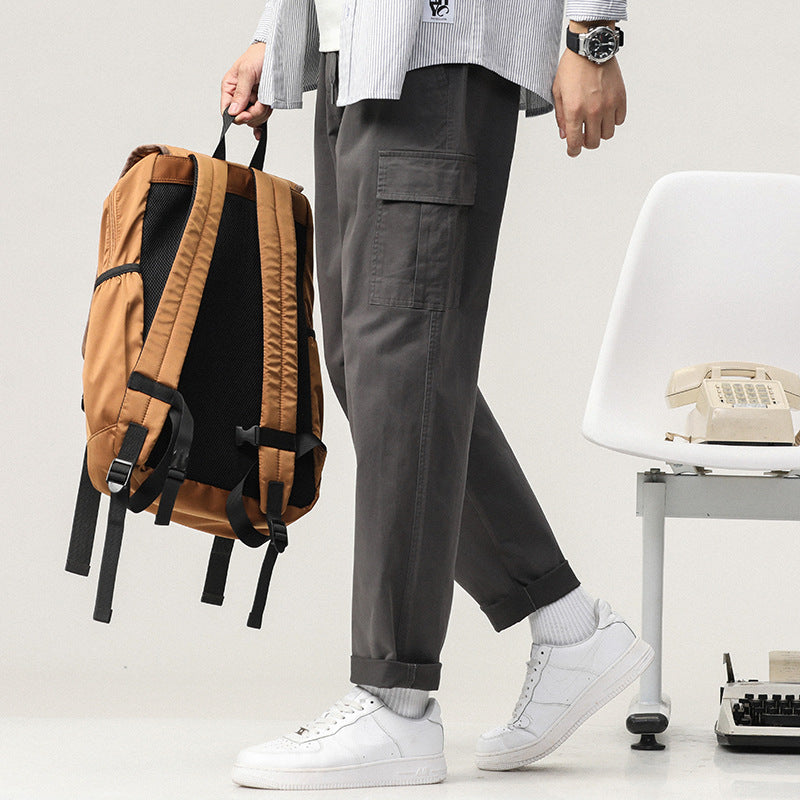 Herren Cargo-Hose mit elastischem Bund und praktischen Taschen Aliams