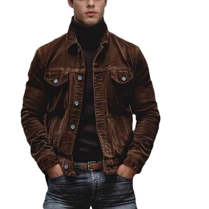 Herren Cordjacke im modernen Design mit praktischen Brusttaschen Aliams