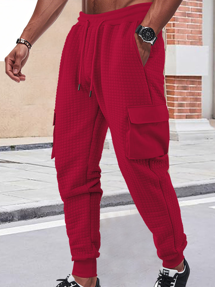 Herren Cargo-Jogginghose mit atmungsaktivem Material und praktischen Seitentaschen Aliams