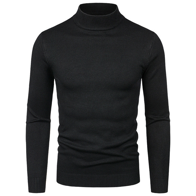 Herren Hochwertiger Rollkragenpullover aus feiner Baumwolle Aliams