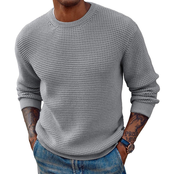 Herren Strukturierter Rundhals-Pullover Aliams