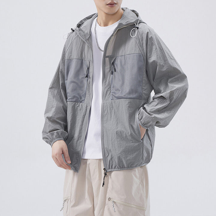 Herren Atmungsaktive Outdoor-Jacke mit Netzdetails Aliams