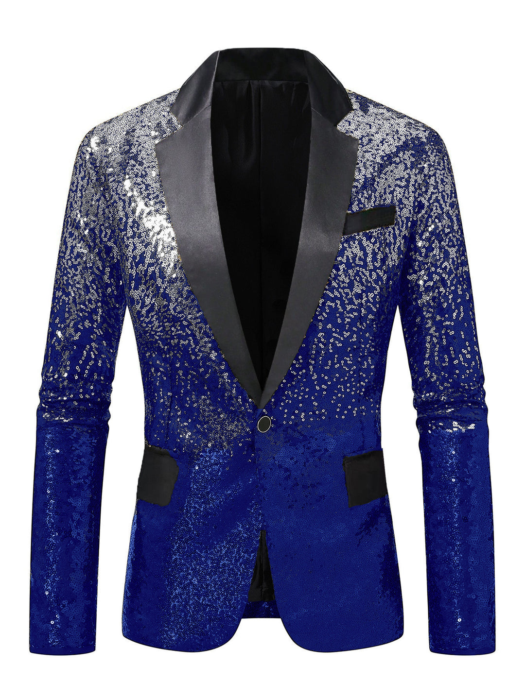 Herren eleganter Pailletten-Anzugblazer mit luxuriösen Akzenten Aliams