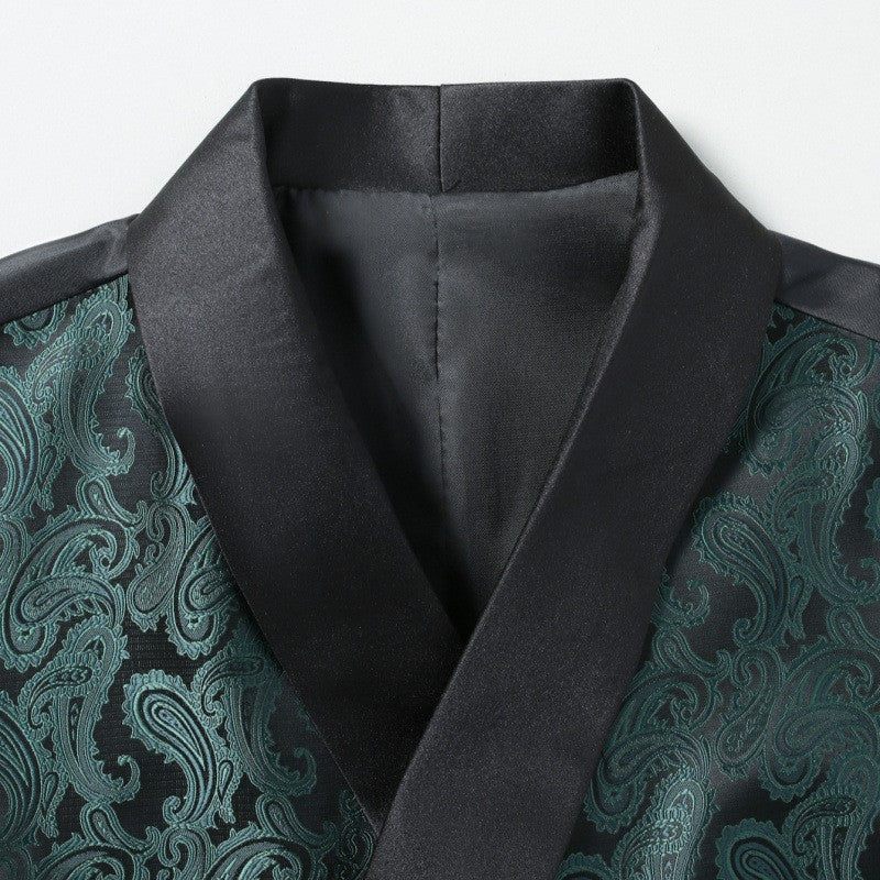 Herren elegante Weste mit luxuriösem Paisleymuster Aliams